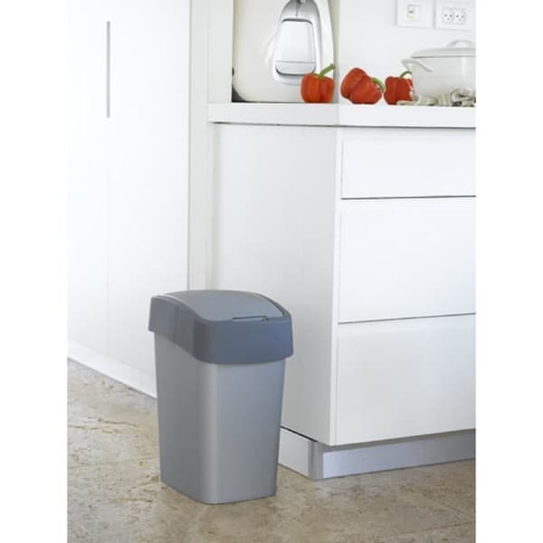 Flip Bin i polypropen 25L silver och antracit