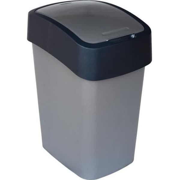 Flip Bin i polypropen 25L silver och antracit