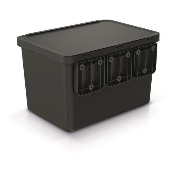Keden SYSTEMA sorteringskärl 4x10 liter - svart återvinning