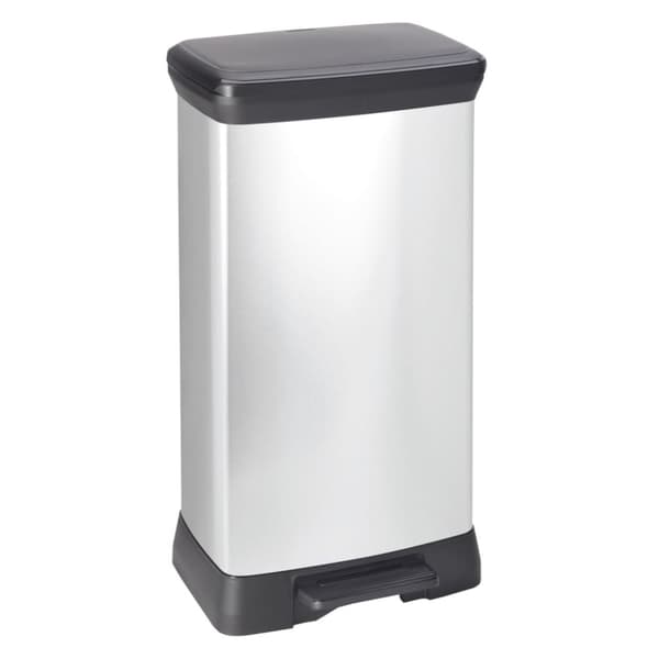 Curver Pedalhink Deco rektangulär 50L silver