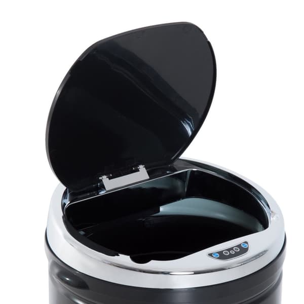 Rootz 42L Sensor Trash Can - Automatisk avfallsbink - Kökshink - Infraröd öppning - Rostfri - Ø30,5 x 68 cm