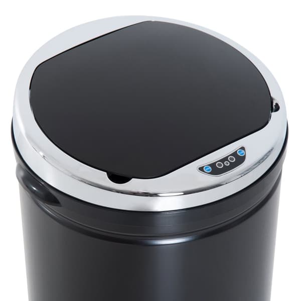 Rootz 42L Sensor Trash Can - Automatisk avfallsbink - Kökshink - Infraröd öppning - Rostfri - Ø30,5 x 68 cm