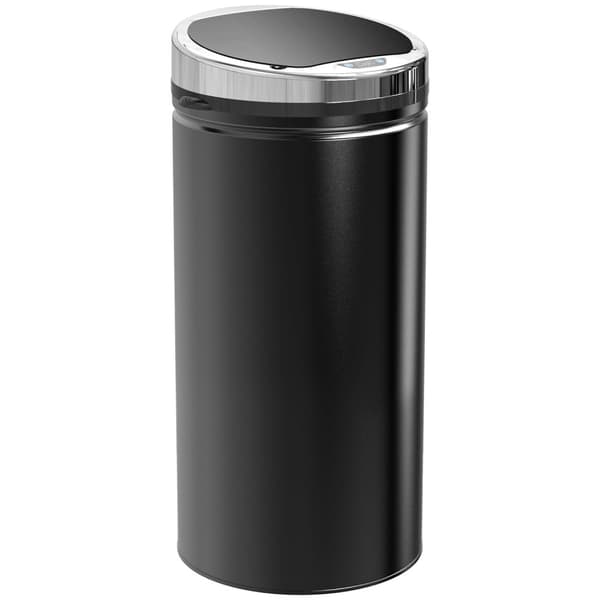 Rootz 42L Sensor Trash Can - Automatisk avfallsbink - Kökshink - Infraröd öppning - Rostfri - Ø30,5 x 68 cm