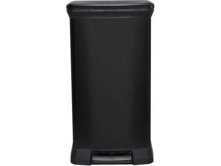Curver metallisk avfallsbehållare 50 liter med pedal / IML svart