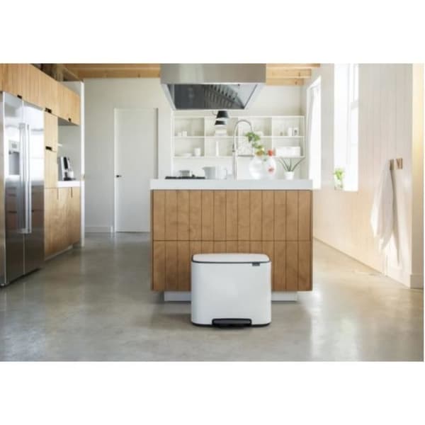 BRABANTIA Pedalbehållare Bo -11 + 23 L - Vit