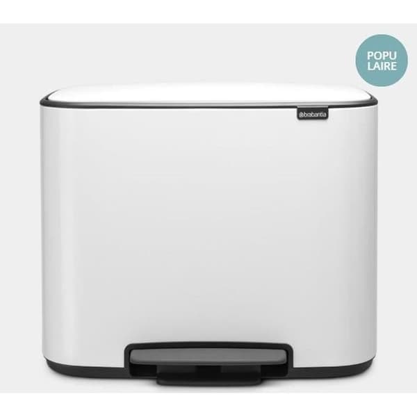BRABANTIA Pedalbehållare Bo -11 + 23 L - Vit
