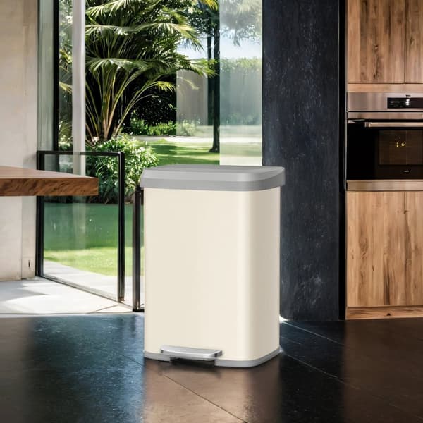 Trash - 50 liters - pedal bin - metal