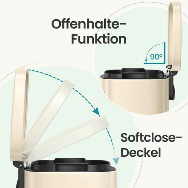 Papirkurv - 40 liter - inklusive 15 affaldsposer