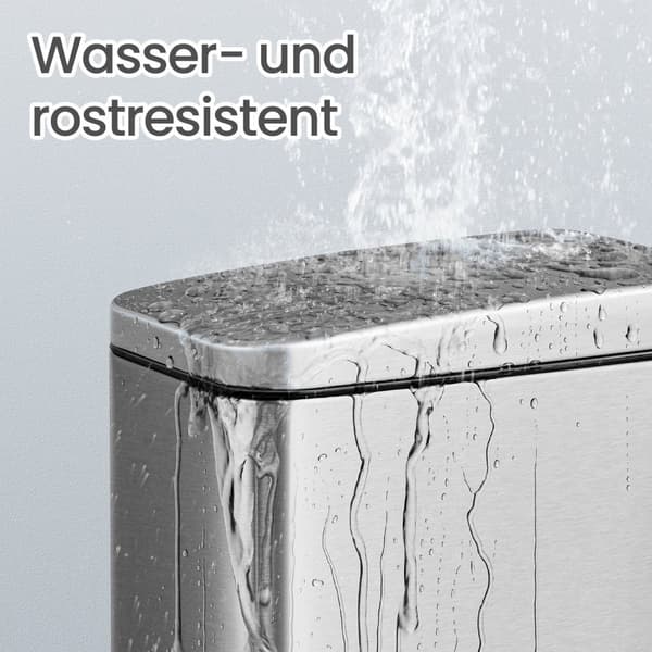 Cosmeticabak – 10 Liter – Met Deksel – Zilver
