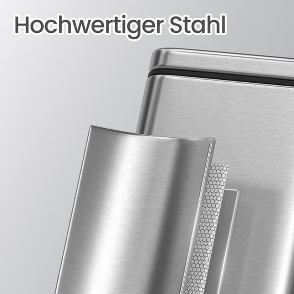 Cosmeticabak – 10 Liter – Met Deksel – Zilver