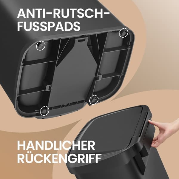 Køkken Prullen Box - 68 liter - Metal - Pedalbakke