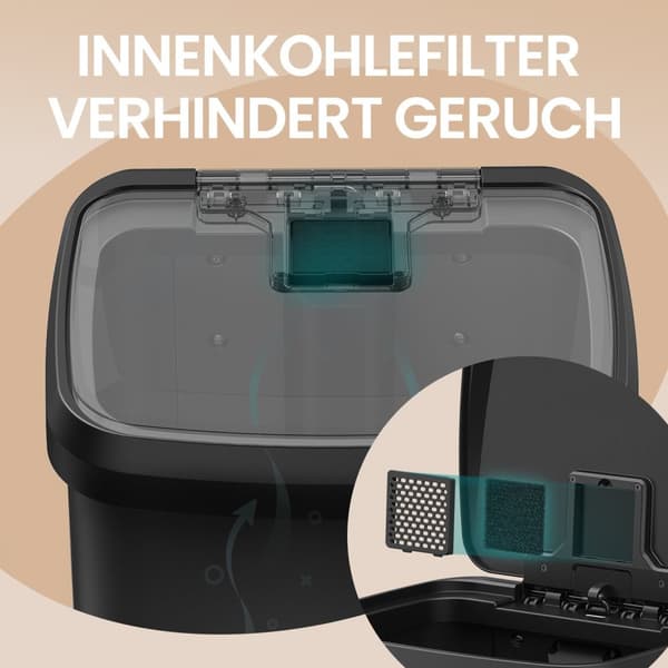 Køkken Prullen Box - 68 liter - Metal - Pedalbakke