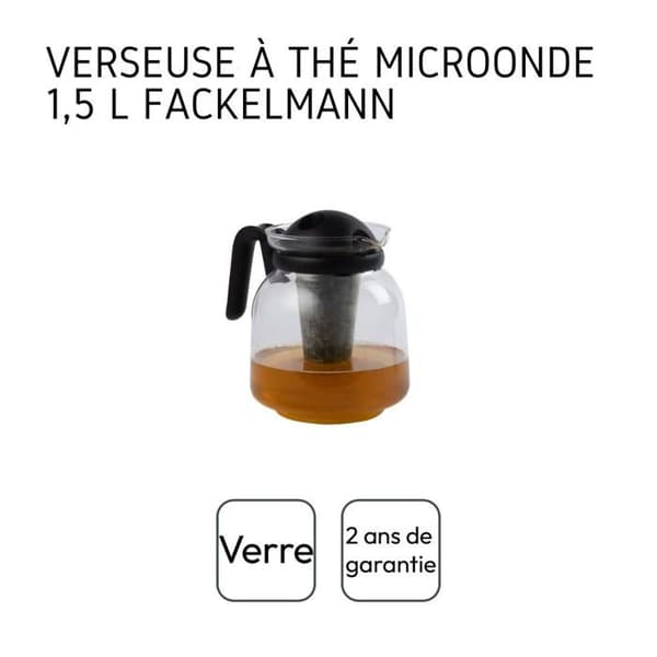 Mikro-vågs te kanna 1,5 liter Fackelmann
