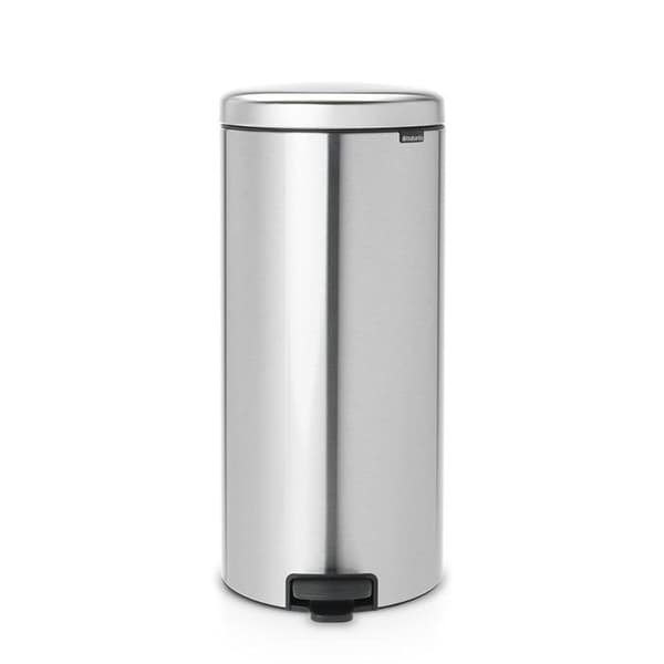 Papperskorg med pedal Newicon 30 l Matt Stål Kod G - Brabantia