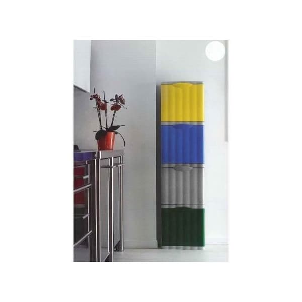 Stefanplast Amica Eco Space Avfallskärl 20 Liter Silver