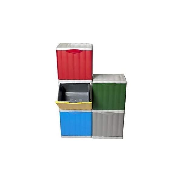 Stefanplast Amica Eco Space Avfallskärl 20 Liter Silver