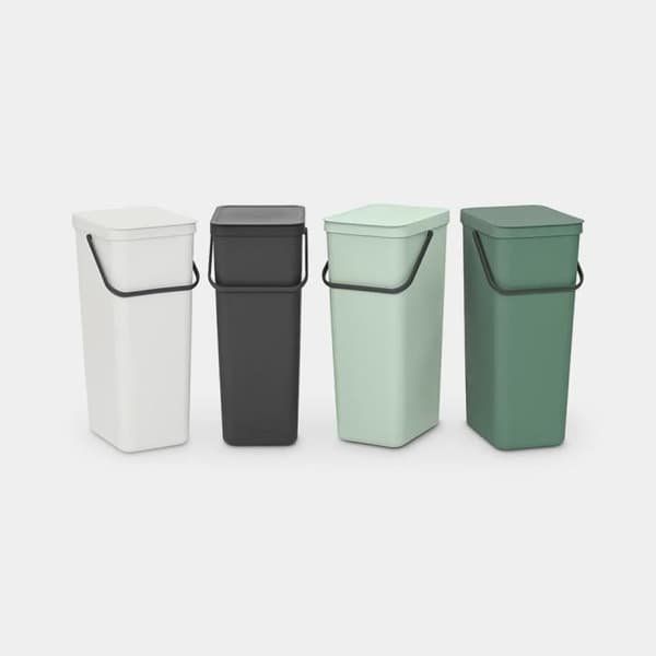 BRABANTIA Avfallskärl Sort &amp; Go 40 L - Jadegrön