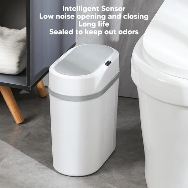 OBOSOE 12L Smart soptunna med rörelsesensor, batteridrivna automatiska soptunna för kök, badrum, sovrum, hem