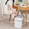 Miniatyrbillede 2 af 10: OBOSOE 12L Smart skraldespand med bevægelsessensor, batteridrevet automatisk skraldespand til køkken, badeværelse, soveværelse, hjem