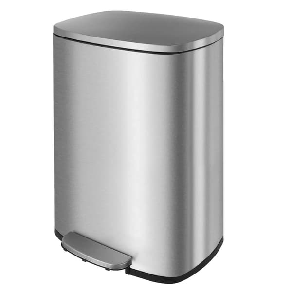 Soptunna, 50L kapacitet, fingeravtryckssäker design,Flisa