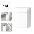Miniatyrbild 1 av 2: Smart Sensor Soptunna, Vattentålig IPX4, Tyst Drift,vit, 16L vit Batteri