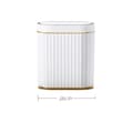 Miniatyrbild 1 av 2: Automatisk induktionssoptunna, stor kapacitet avfallskorg, vattentät bin,7L Guld Batteri