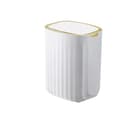Miniatyrbild 1 av 2: Automatisk induktionssoptunna, stor kapacitet avfallskorg, vattentät bin,12L Guld Batteri