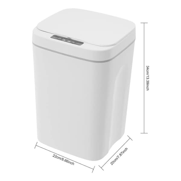 Automatisk Sensor Affaldsbeholder, 16L Kapacitet, Berøringsfri Design, Kompakt Form,HVID