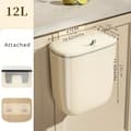Miniatyrbillede 2 af 2: Væghængt Plast Affaldsspand, Kapacitet, Nem Installation, Stilfuldt Design,al hook  Klæbende krog-c