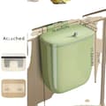 Miniatyrbillede 1 af 2: Væghængt Plast Affaldsspand, Kapacitet, Nem Installation, Stilfuldt Design,al hook  Klæbende krog-b