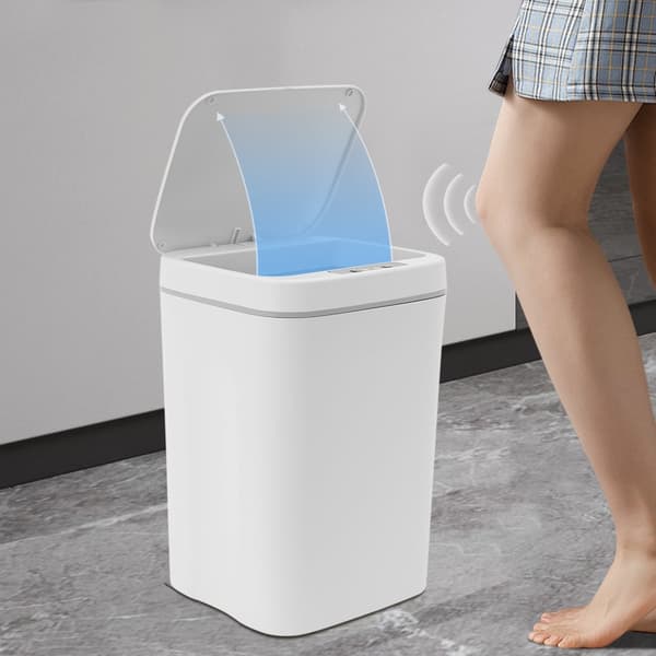 Smart Sensor Soptunna, Vattentät IPX5, Automatisk Sensor,VIT, 16L
