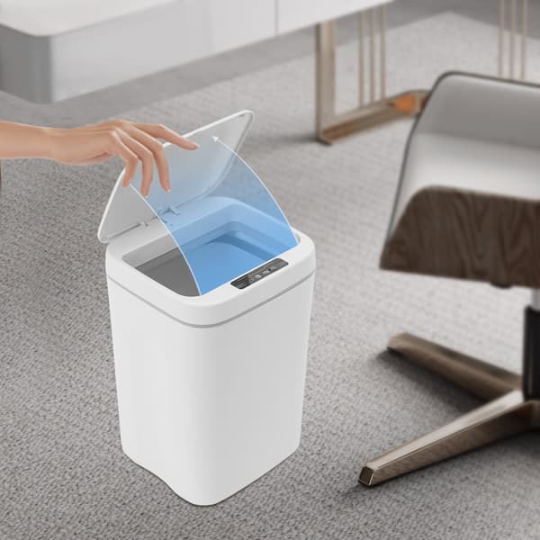 Smart Sensor Soptunna, Vattentät IPX5, Automatisk Sensor,VIT, 16L