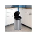 Miniatyrbild 2 av 6: HOMCOM Automatisk IR Sensor Soptunnan, Rund, 30L, Valfri inre hink, rostfritt stål