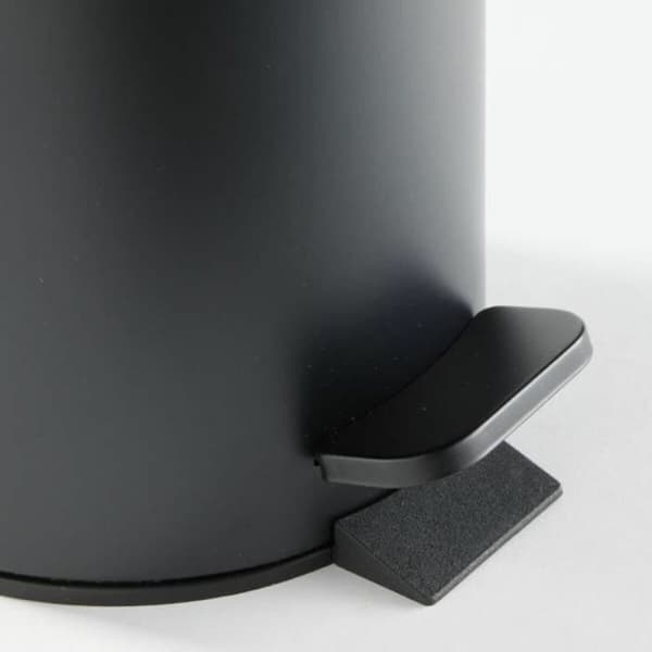 Papirkurv med pedal TODAY UTILITY Sort Metal 3 L 17 x 25 cm