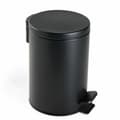 Miniatyrbillede 1 af 5: Papirkurv med pedal TODAY UTILITY Sort Metal 3 L 17 x 25 cm