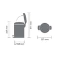 Miniatyrbild 4 av 4: BRABANTIA NewIcon Pedalbehållare - 3L - Mattsvart