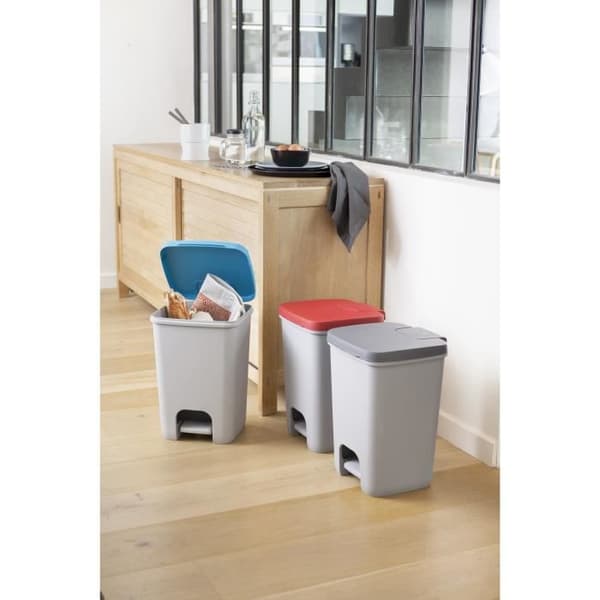 CURVER Essentials Pedal Bin 40 L - Plast - Grå-Antracit 37 5890