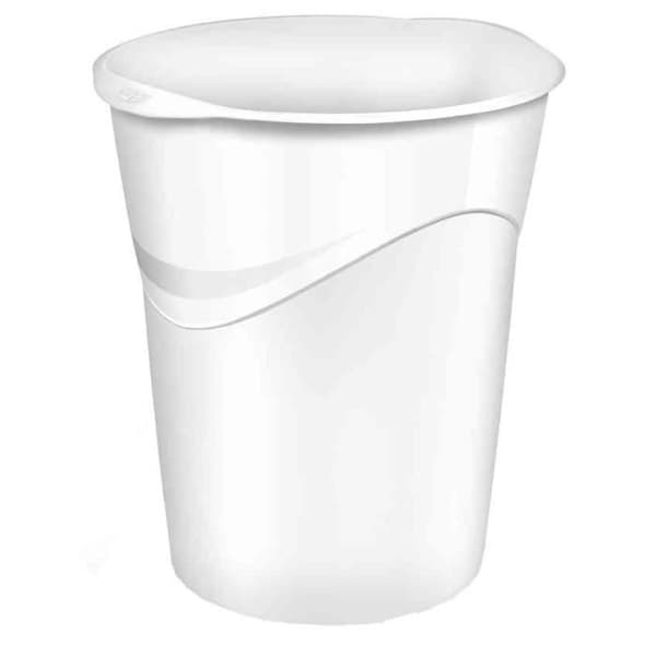 Pro GLOSS papperskorg 15 liter H34cm Polarvit