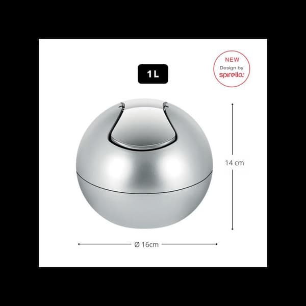Spirella Tippkärl PP BOWL 1L Silver