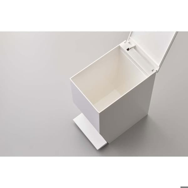 Slim Design White Pedal Badrum Bin 0,000000
