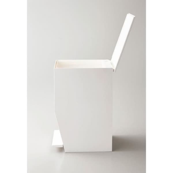 Slim Design White Pedal Badrum Bin 0,000000