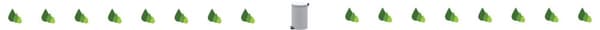 Vit metallkorg 14l