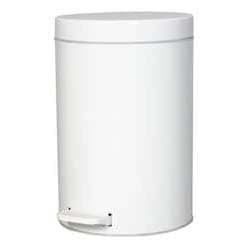 Vit metallkorg 14l