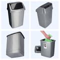 Miniatyrbild 5 av 6: Poubelle Basculante Curver 15L, Grafit, Robust och Elegant Design