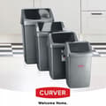 Miniatyrbild 6 av 6: Poubelle Basculante Curver 15L, Grafit, Robust och Elegant Design