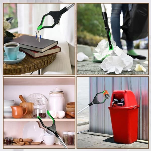 OBOSOE Trash Grabber Reacher Tool Foldable Trash Picker Grabber for Elderly Lightweight Trash Pick up Stick Grabber Tool for Mobility Aid, Litter Pick