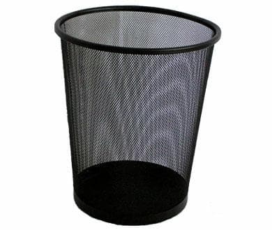 Metalspand 15l sort rund net F