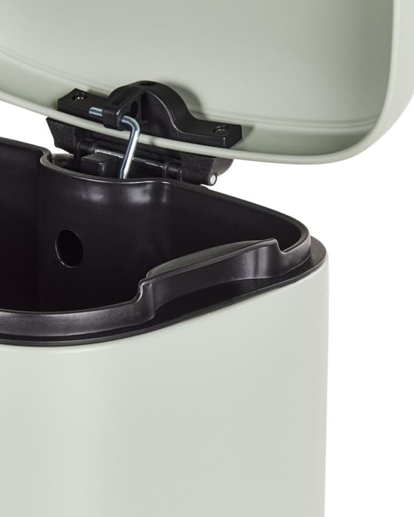 Søppelbøtte Lysegrønn Jern Syntetisk materiale 30L Pedal Lokk Moderne design Kjøkken Pedalbøtte