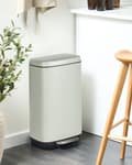 Miniatyrbilde 2 av 7: Søppelbøtte Lysegrønn Jern Syntetisk materiale 30L Pedal Lokk Moderne design Kjøkken Pedalbøtte