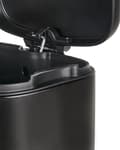 Miniatyrbilde 7 av 7: Søppelbøtte Svart Jern Syntetisk materiale 30L Pedal Lokk Moderne design Kjøkken Pedalbøtte